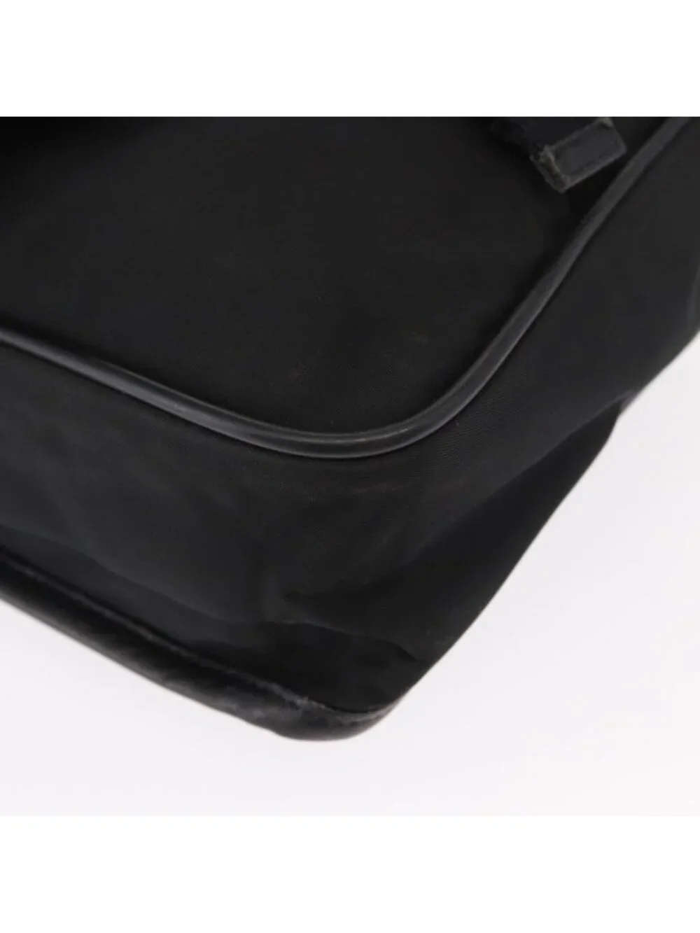 Authentic PRADA Shoulder Bag Nylon Black Silver - Picture 6 of 16